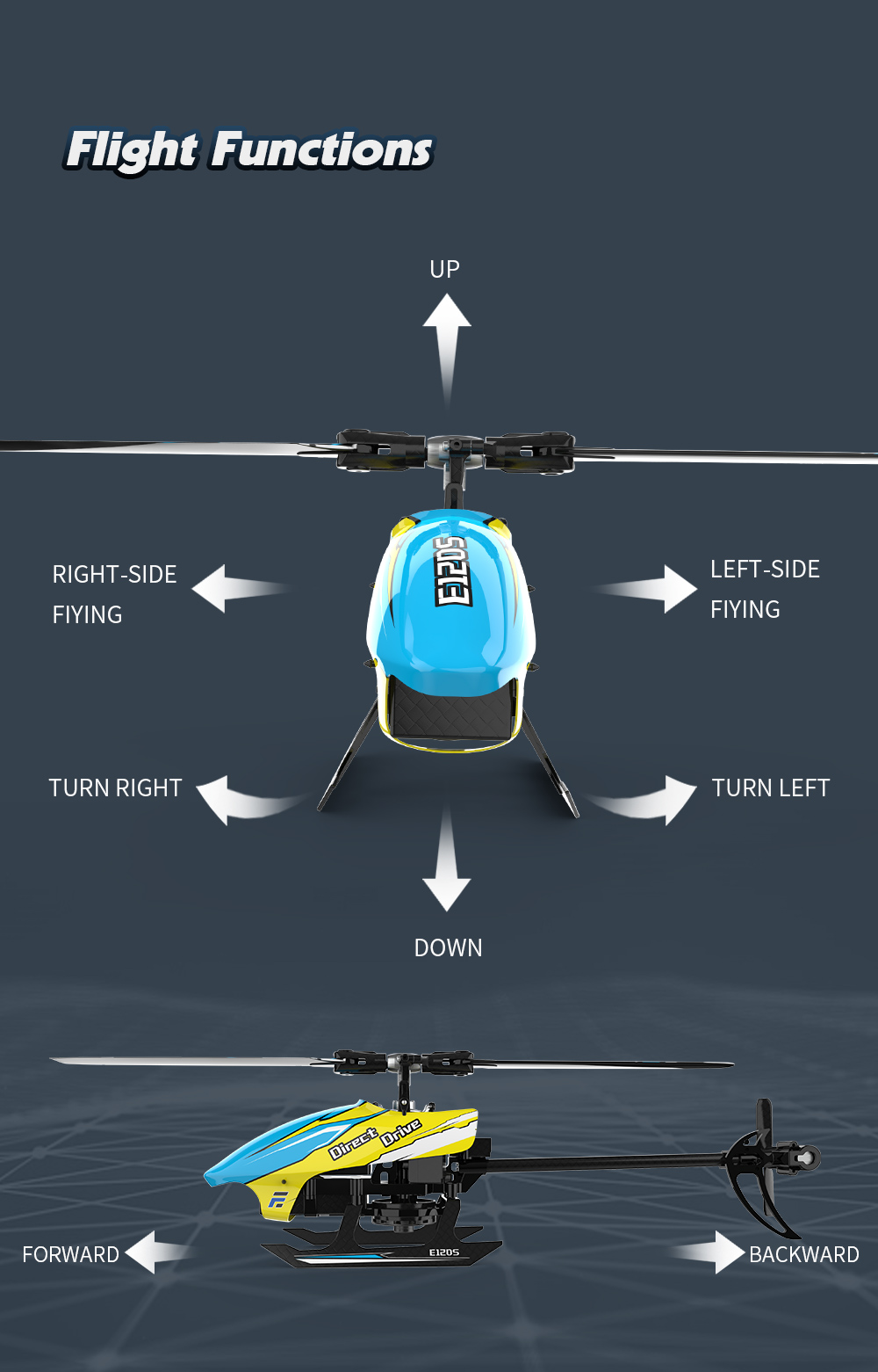 Eachine-E120S-24G-6CH-3D6G-System-Brushless-Direktantrieb-Flybarless-RC-Hubschrauber-kompatibel-mit--1970600-3